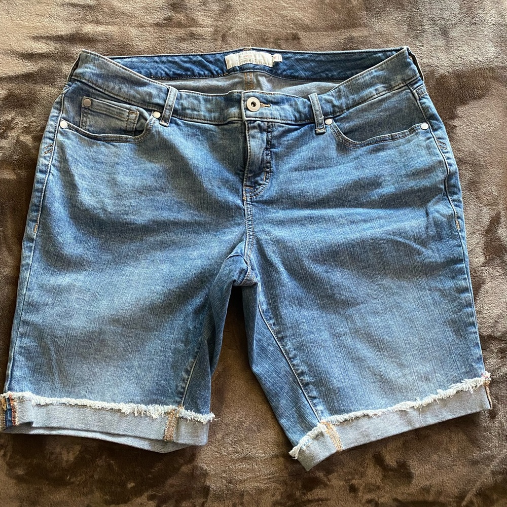 Torrid Bermuda Jean Shorts